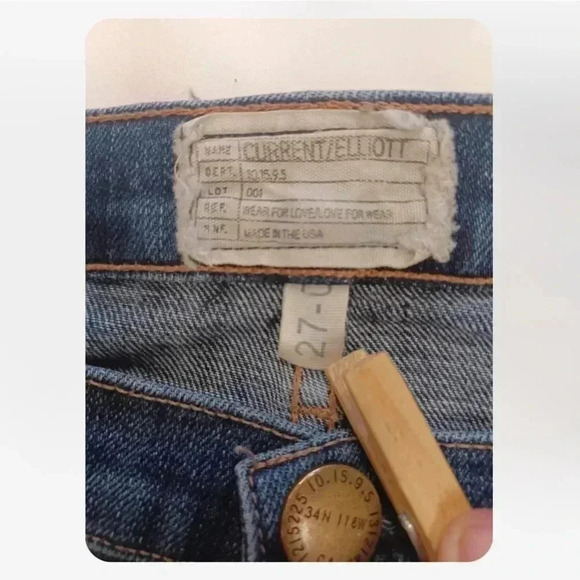 Current Elliott Distressed Skinny Jeans Size 27 - Picture 11 of 11
